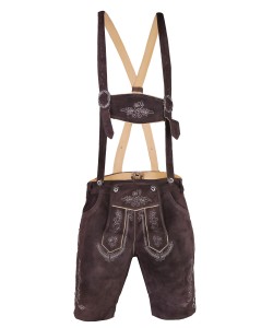 Trachten Authentic Lederhosen Chocolate Brown 