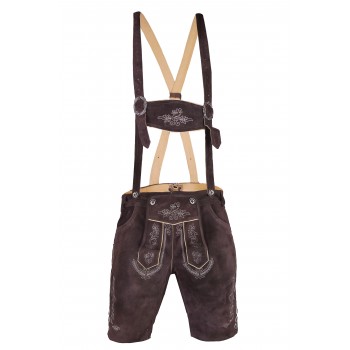 Trachten Authentic Lederhosen Chocolate Brown 