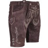 Trachten Authentic Lederhosen Chocolate Brown 