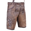 Bavarian Short German Lederhosen Dark Brown