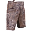 Trachten Short Authentic Lederhosen Shaded Brown