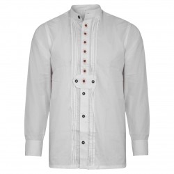 Bavarian Embroided Slim Fit Shirt White