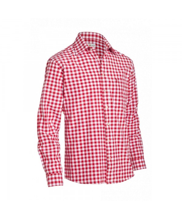 Shirt Small Checkered Dark Red
