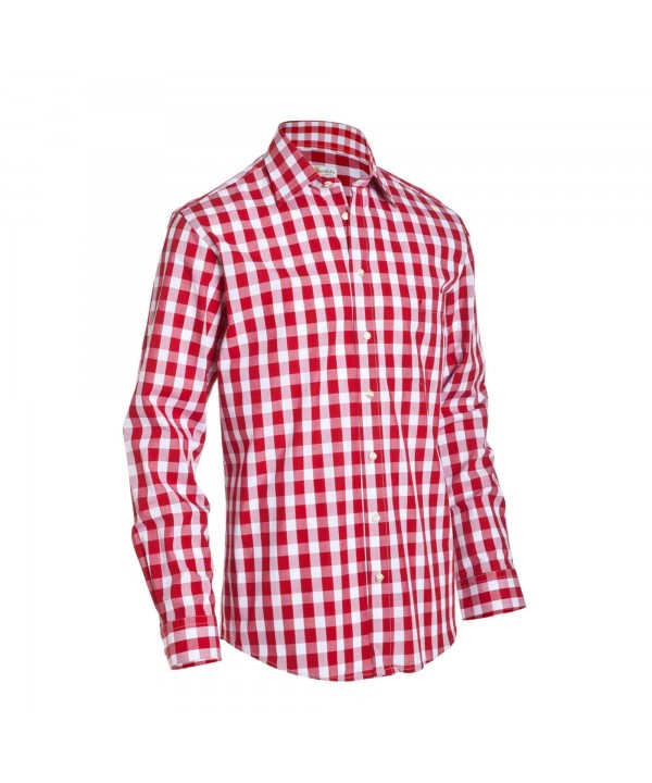 Bavarian Checkered Shirt Dark Red