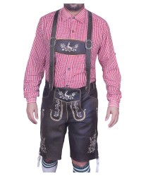 Bavarian Authentic Lederhosen Wild Brown