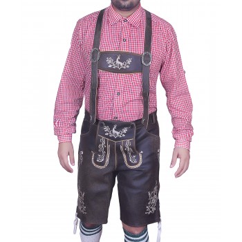 Bavarian Authentic Lederhosen Wild Brown