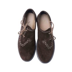 Traditional Lederhosen Shoes Dark Brown