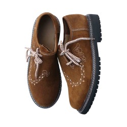 Traditional Lederhosen Shoes Camel Brown