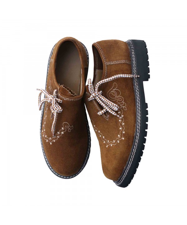 Traditional Lederhosen Shoes Camel Brown