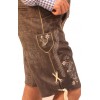 Plattler German Lederhosen Charcoal Black