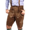 Herren Bavarian German Lederhosen Brown