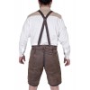 Bavarian Harren German Lederhosen Dark Brown