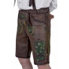 Bavarian Harren German Lederhosen Dark Brown