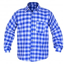 Bavarian Checkered Shirt Admiral Blue