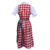 Wensky Midi Denim Dirndl Red Check