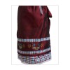 Checkered Midi Dirndl Eva Maroon Wine