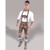 Bavarian Authentic Goat Lederhosen Brown