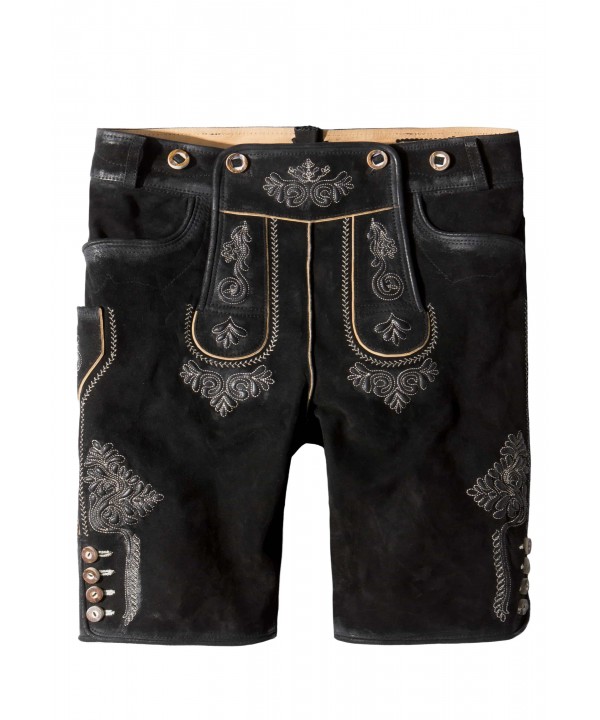Men’s Lederhosen - Authentic Black Bavarian Lederhosen